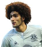 Marouane Fellaini afro hairstyle picture.