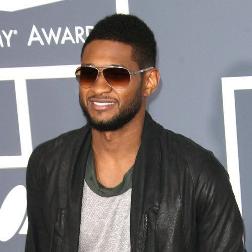 Back in 2008 Usher wore a shaped hair cut that framed his face