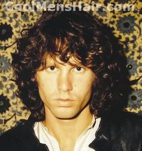 Jim Morrison wavy hairstyle photo