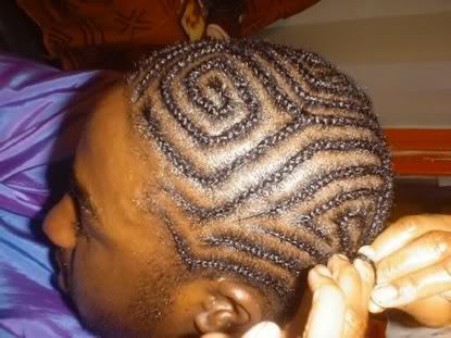 Making cornrows hair