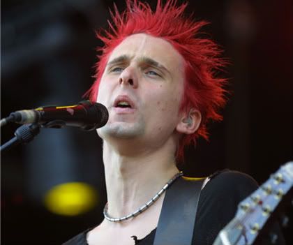 Matthew James Bellamy red hair 