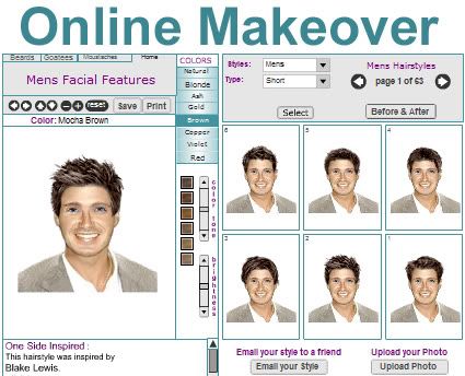 Men's Hairstyle Online Virtual Makeover. Some people seem to chop their hair 