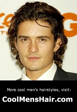 Cool men's hairstyle from Orlando Bloom
