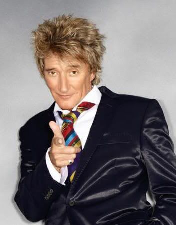 Rock star hairstyles continued to evolve. When Rod Stewart went solo, 