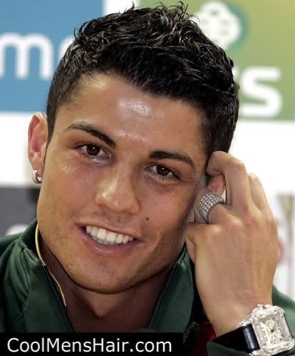 The highly successful soccer player Cristiano Ronaldo is known for his 