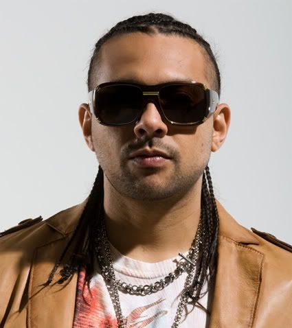 Cool cornrows hairstyle from Sean Paul. 
