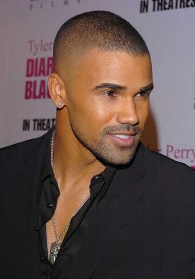Shemar Moore short tapered hairstyleShemar Moore is a 39 year old African
