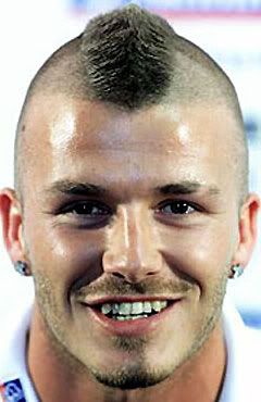 David Beckham Mohawk hairstyle 