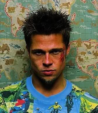 Picture of Tyler Durden Messy Spike Hairstyle