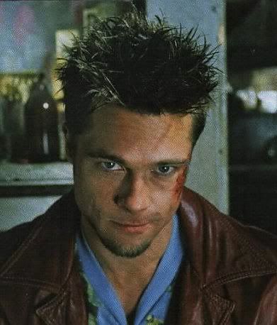 Picture of Tyler Durden Short Messy Spike Hairstyle