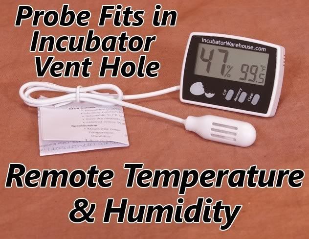 Digital Thermometer Hygrometer for Incubator