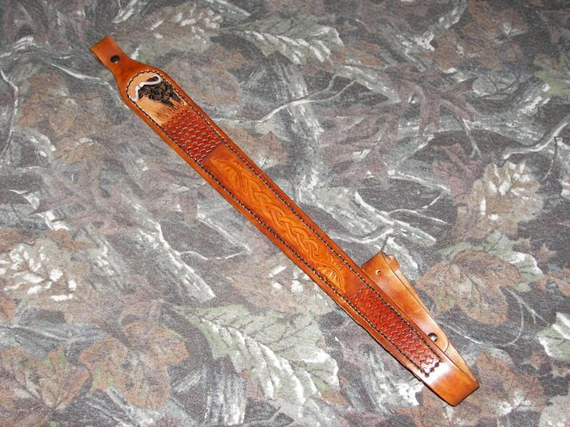 Custom leather rifle sling leather rifle sling. Custom leather rifle sling