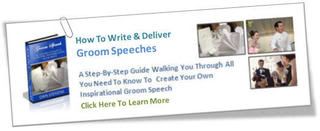 groom speech, how to write a groom speech, groom