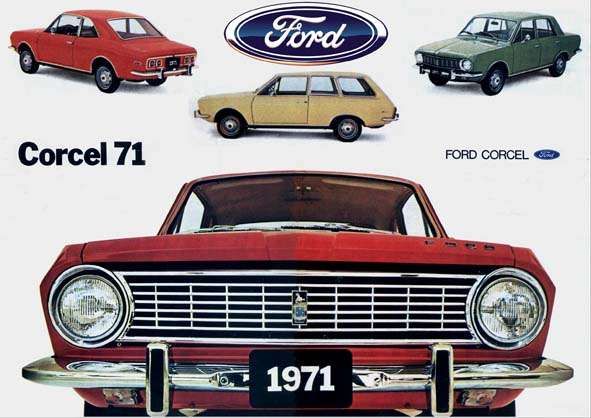 The Brazilian Ford Corcel is actually a Renault 12 mechanically even down to