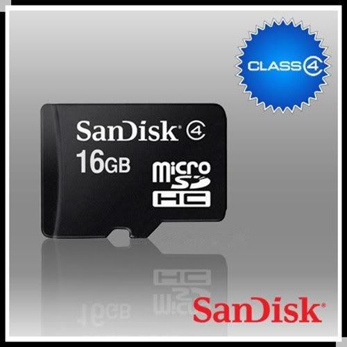 Sandisk 16Gb Microsdhc Memory Card Class 4