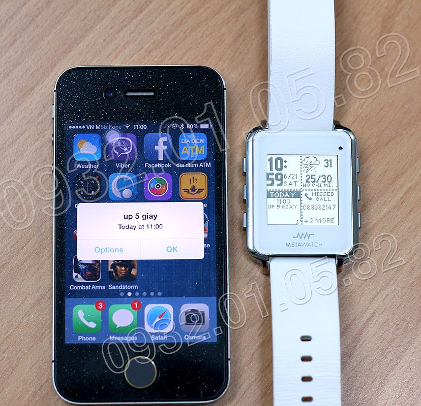 Đồng hồ Bluetooth MetaWatch Frame sách tay :) - 16