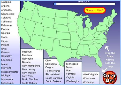 Map Of 50 States With Names. the names of the states