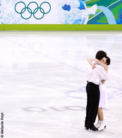 Tessa Virtue & Scott Moir, 2010 Olympics -- after their free dance
