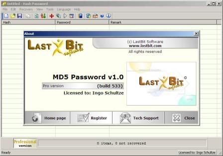 LastBit MD5 Password Pro 1.0.533