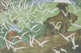 Ethel Spowers, Birds Following a Plough