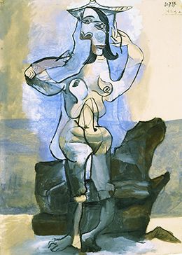 Bather By The Sea