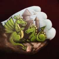 Painted Hand Dragon