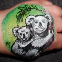 Painted Hand Koala