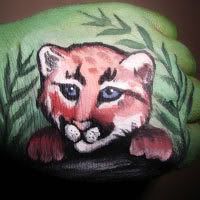 Painted Hand Leopard