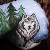 Painted Hand Wolf