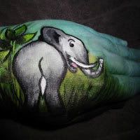 Painted Hand Elephant
