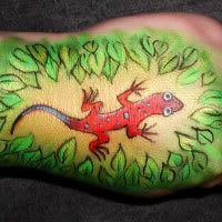 Painted Hand Lizzard