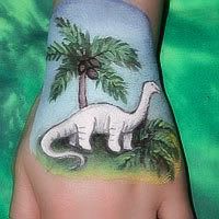 Painted Hand Dino