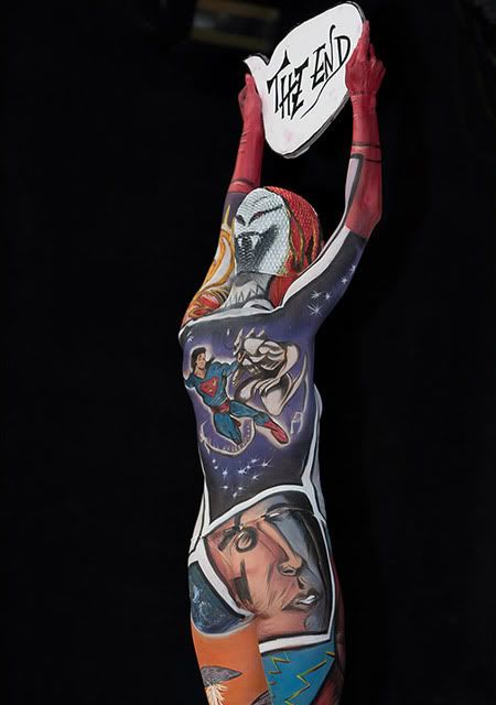 Symbols On Body Painting