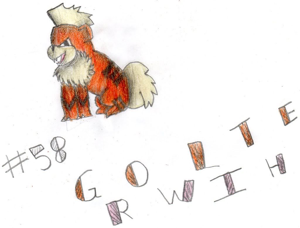 [PokeCommunity.com] Growlithe drawing
