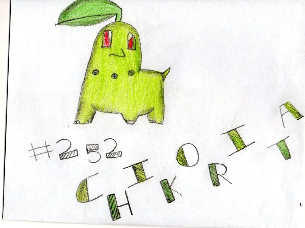 [PokeCommunity.com] Chikorita Drawing