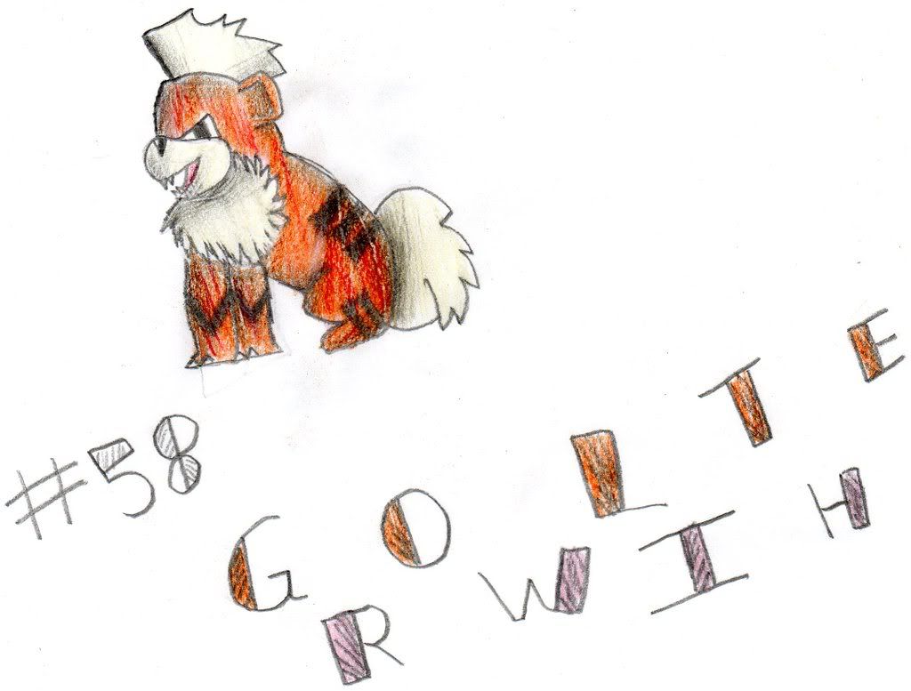 [PokeCommunity.com] Growlithe drawing