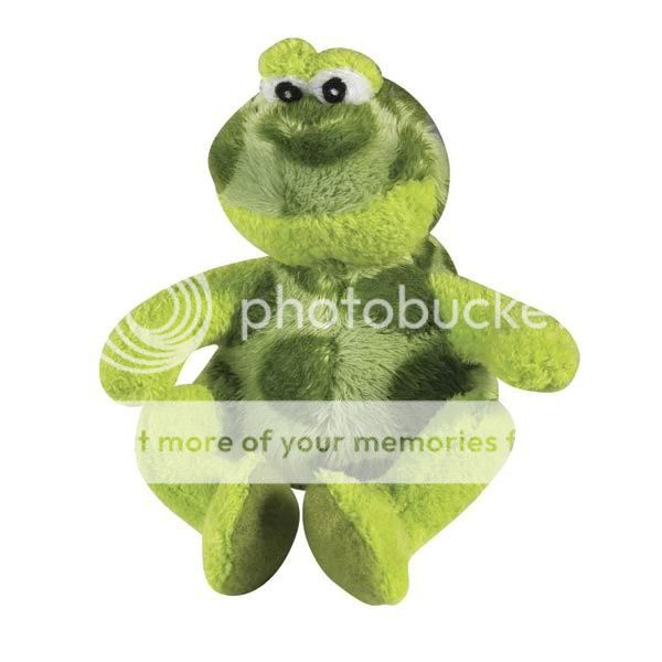 Medium Zanies Croaker Frog Dog Toy Ribbit When Squeezed  