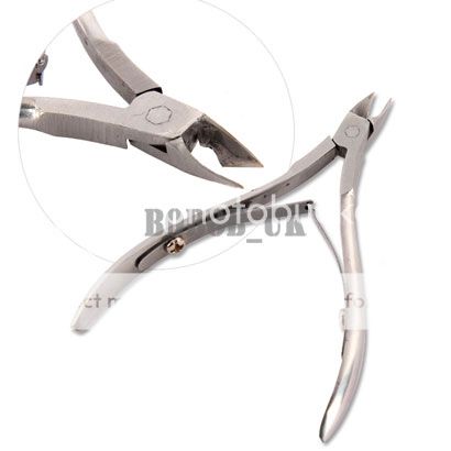 PCS STAINLESS STEEL NAIL CUTICLE NIPPER / CLIPPER & SPOON PUSHER SET 