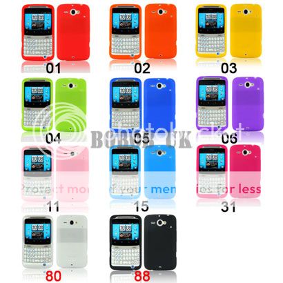 SILICONE SKIN CASE COVER FOR HTC CHACHA CHA CHA  