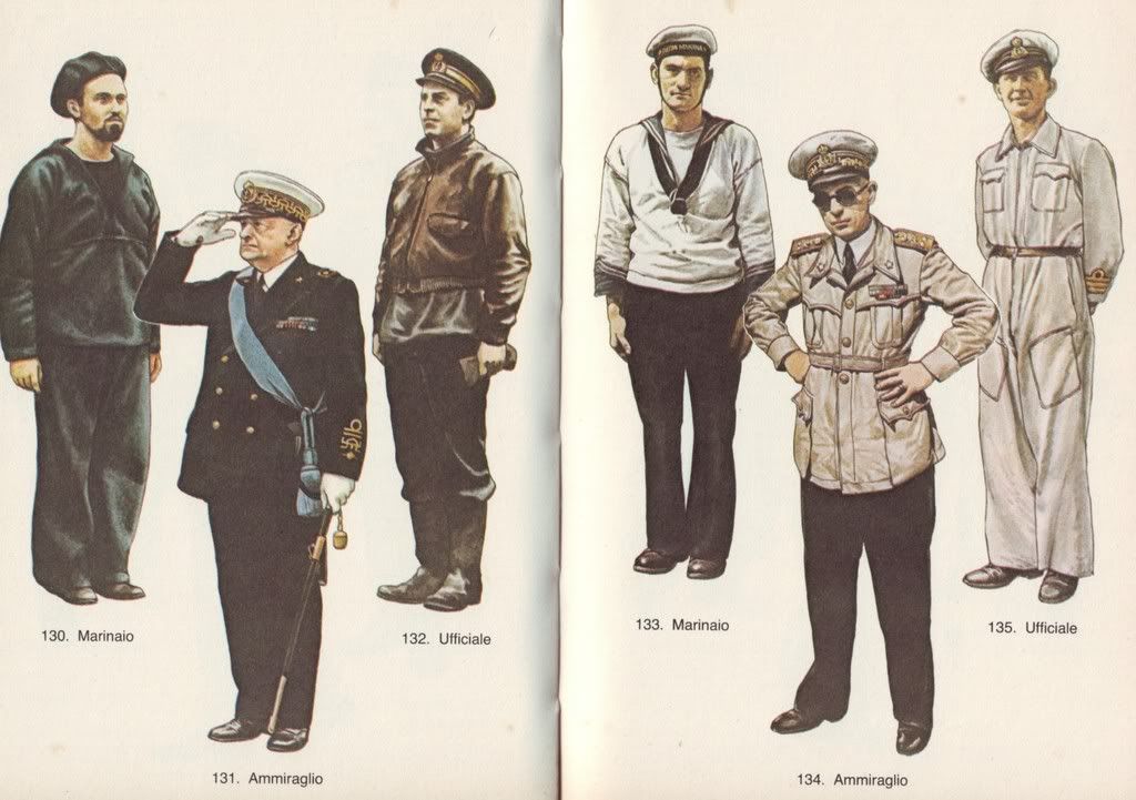 Regia Marina sailor in summer uniform - Sixth Army Group