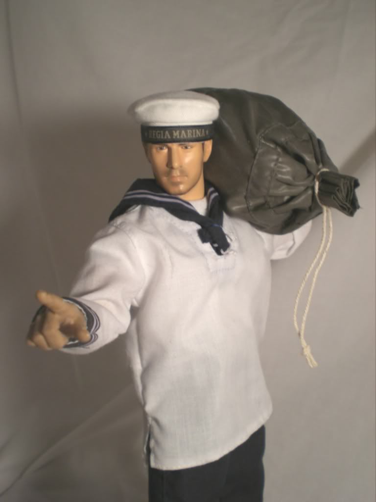 Regia Marina sailor in summer uniform - Sixth Army Group